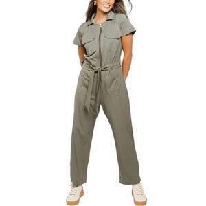 NWOT Albion Olive Green City Jumpsuit One Piece Romper Women's Medium